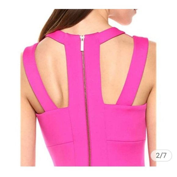 CALVIN KLEIN PLUS SIZE BACK ZIP DRESS 16 PINK - Picture 9 of 11